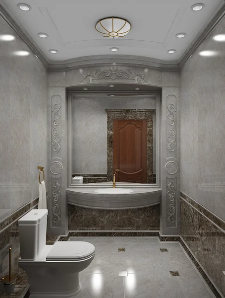 Intérieur la salle de bain dans un style classique — Photo