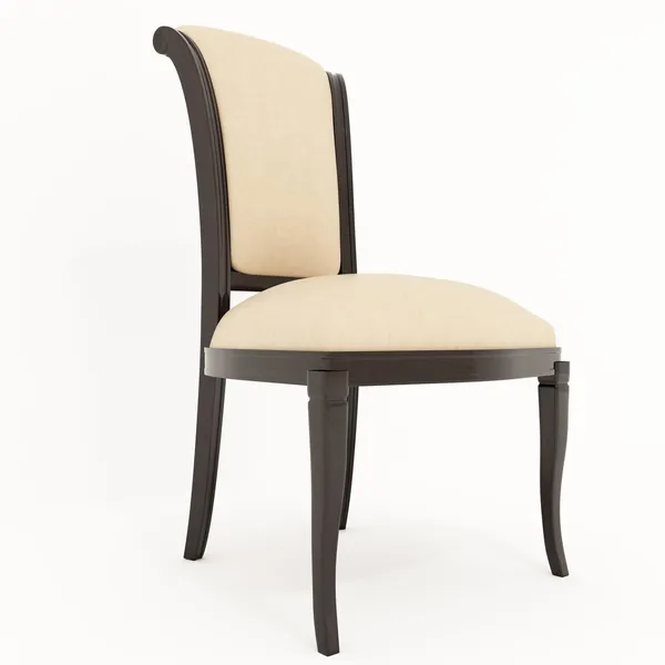 Cadeira 3D renderização em fundo branco — Fotografia de Stock