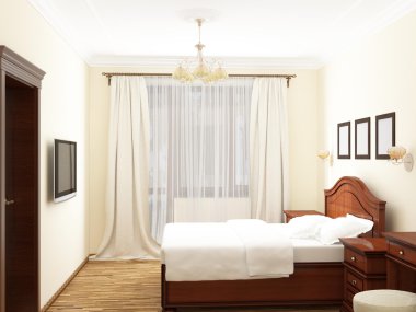 Yatak Odası, 3d rendering