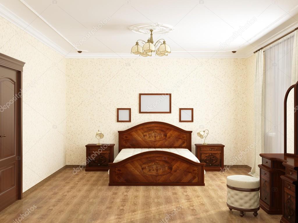 Bedroom, 3D rendering