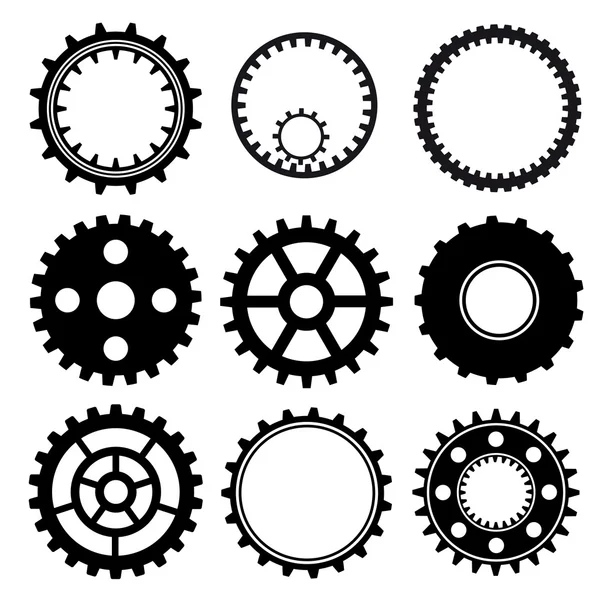 Jeu de roues dentées — Image vectorielle