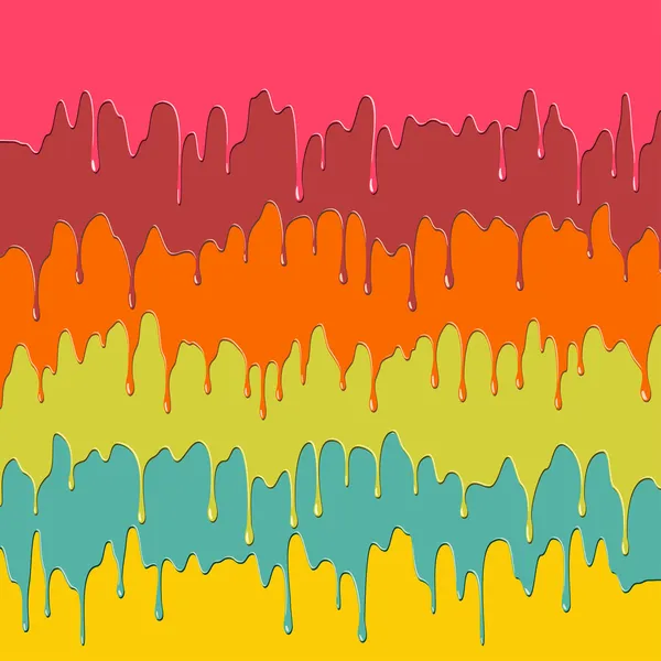 Colorful dripping paint — Stock Vector