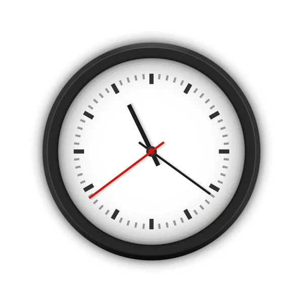 간단한 라운드 벽 시계 — 스톡 벡터