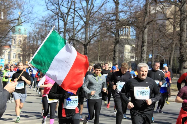 A meia maratona em Berlim — Fotografia de Stock