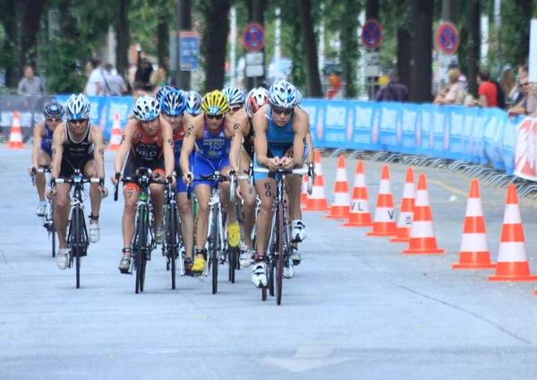 Świat dextro energy triathlon hamburg — Zdjęcie stockowe