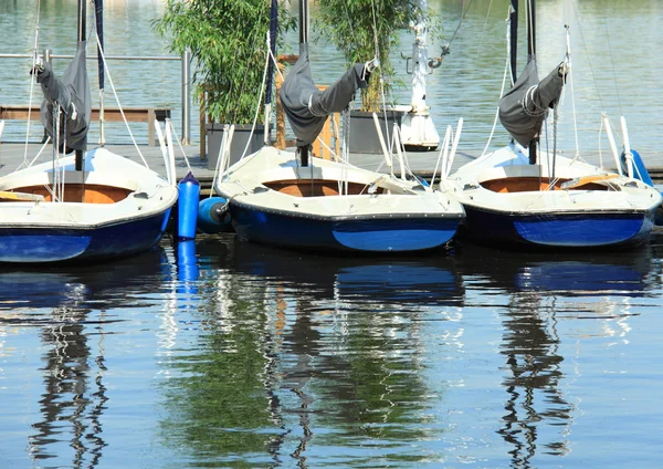 Mooring on the Alster — Stock Photo, Image