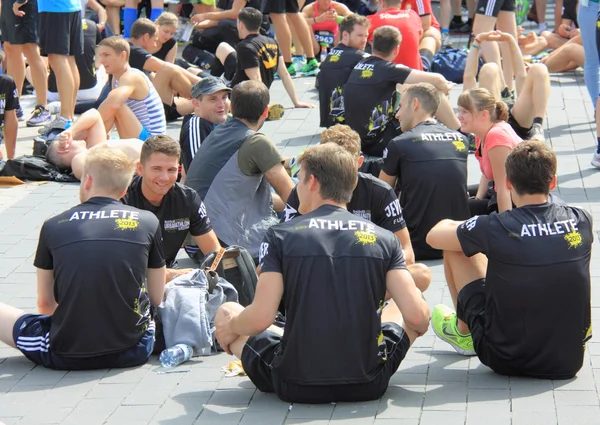 Urbanathlon Гамбург 2013 — стокове фото