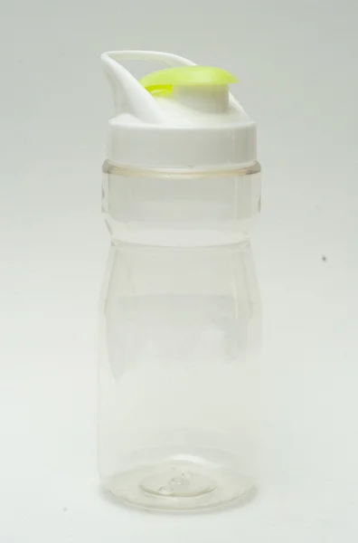 Close up of a white bottle on white background with clipping pat — Stock Photo, Image