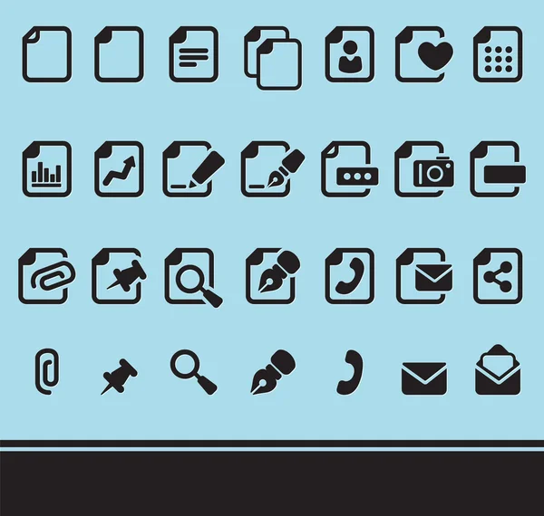 21 conjunto de iconos: Archivos — Archivo Imágenes Vectoriales