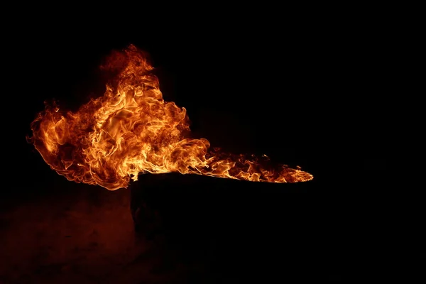 Vuur in de nacht — Stockfoto