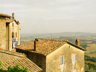 umbrian kırsal manzara todi, İtalya