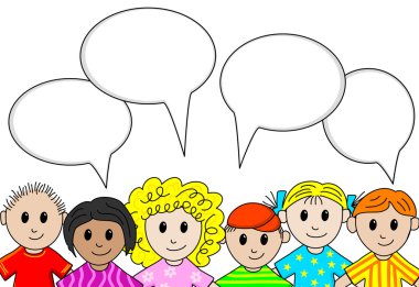 konuşma balonları ile