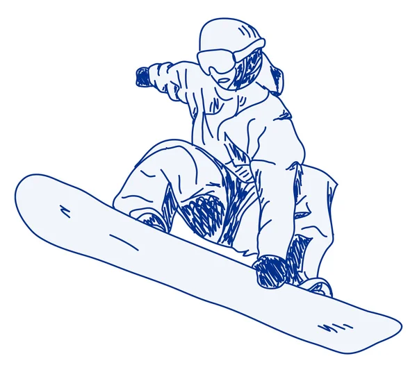 Сноубордист — стоковый вектор