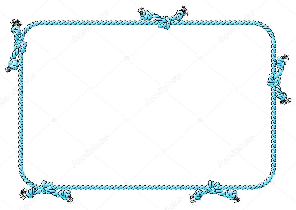 rope frame with knots