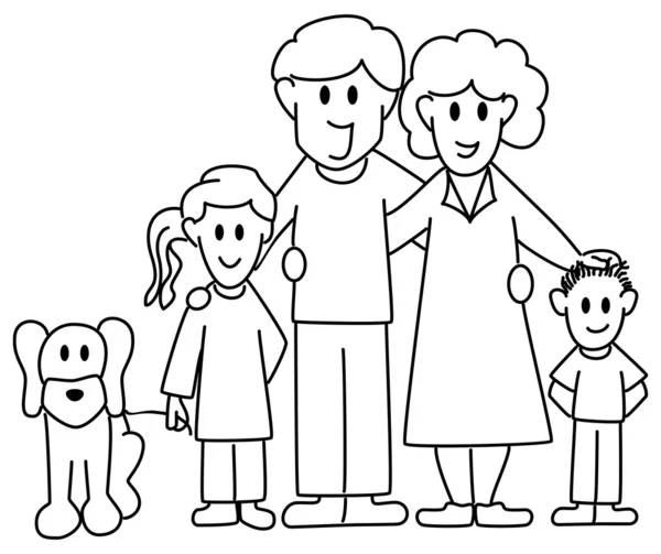 Familia — Vector de stock