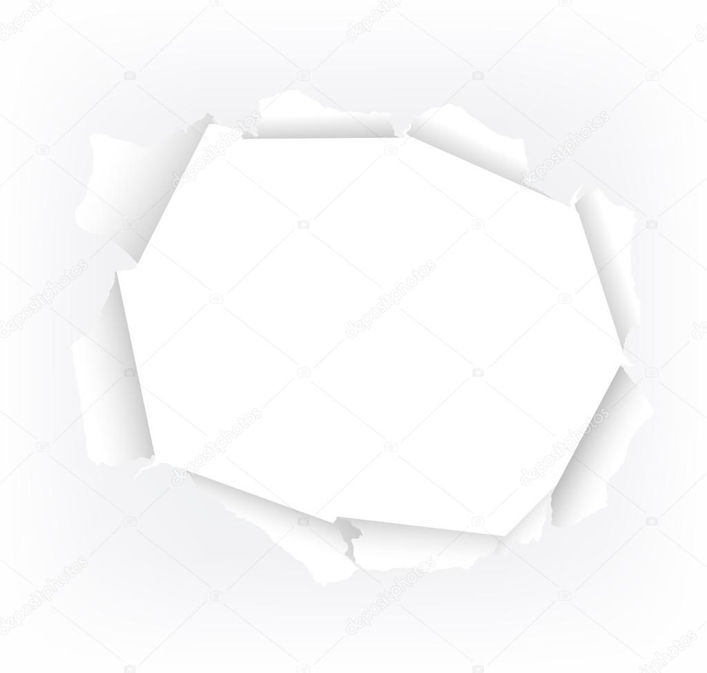 Torn paper hole Stock Vector Image by ©antimartina 26024813