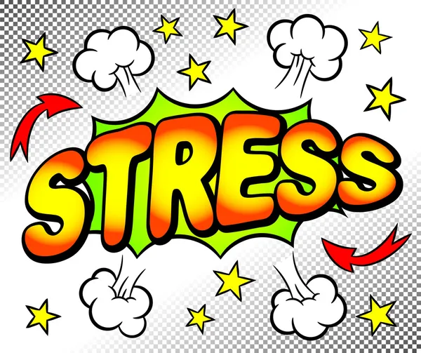 Effektblase mit Stress — Stockvektor