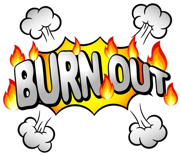 Effektblase mit Burn-out — Stockvektor