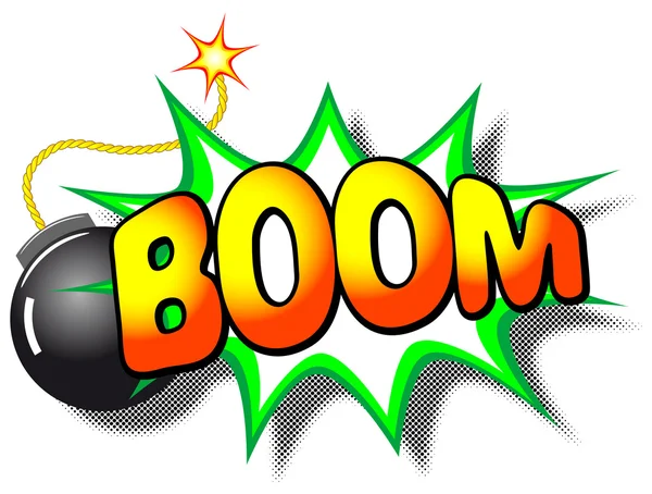 Boom explosie — Stockvector