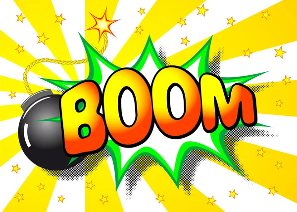 Boom explosion — Stock Vector