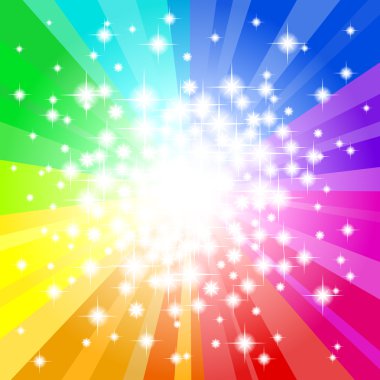 soyut gökkuşağı renkli yıldız arka plan