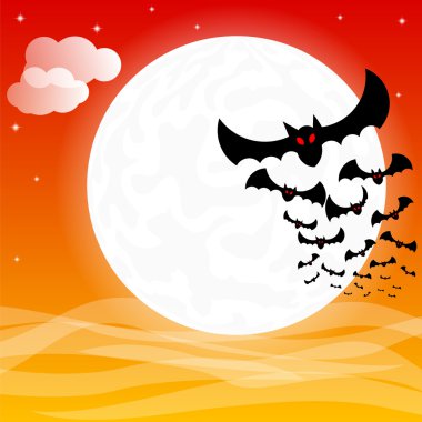 yarasalar dolunay karşı