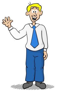 iş adamı sallayarak