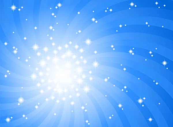 Abstrait bleu étoile fond — Image vectorielle