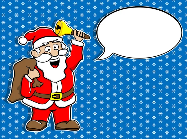 Santa Claus with speech bubble — Stock Vector