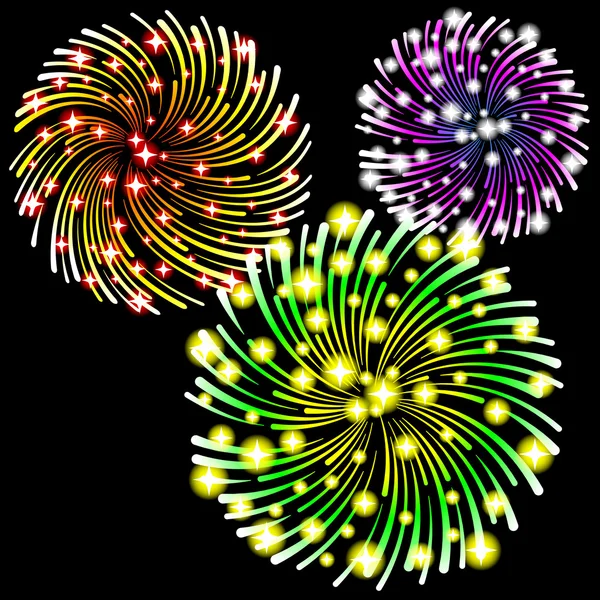 Feux d'artifice — Image vectorielle