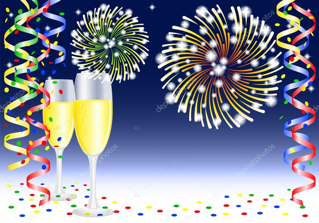 New year party background Stock Vector Image by ©antimartina #37376593