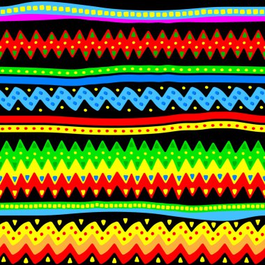 renkli kesintisiz vektör aşiret düzeni