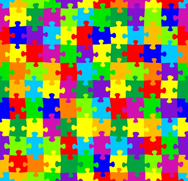Nahtlose Puzzle-Muster — Stockvektor