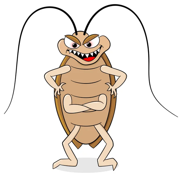 Creepy cockroach — Stock Vector