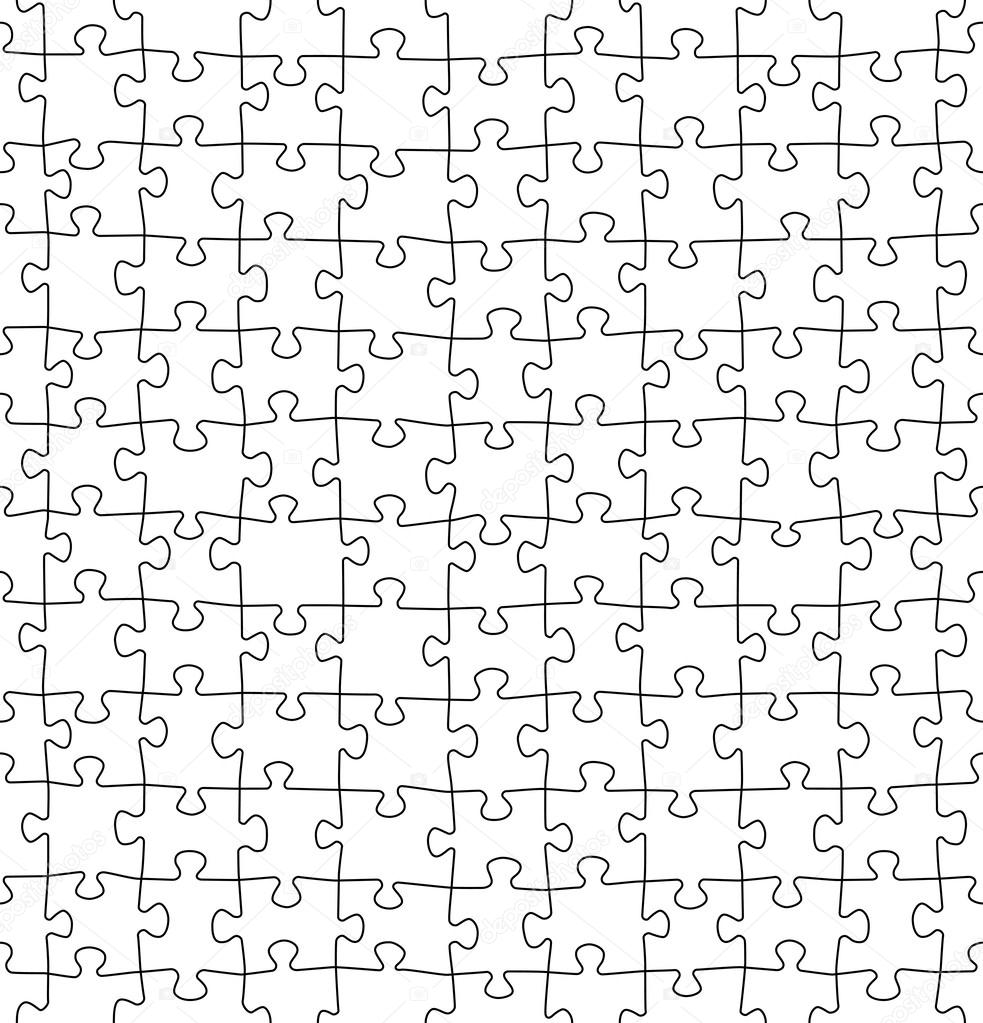 seamless jigsaw puzzle pattern