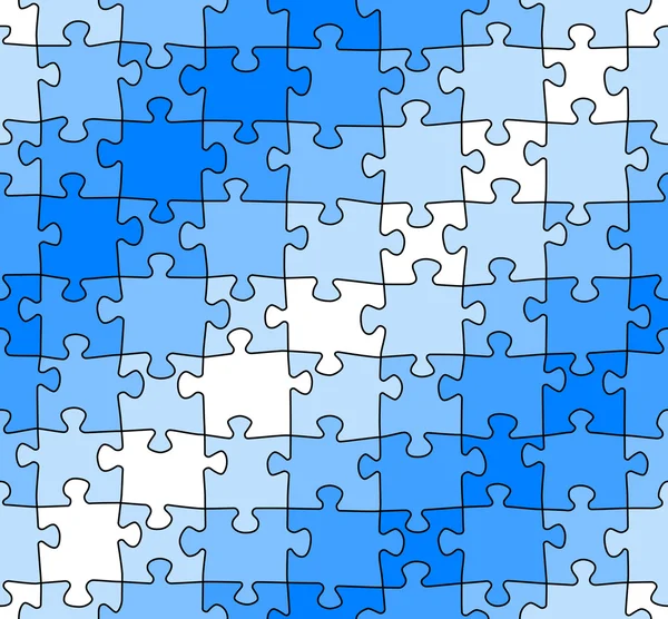 Modello di puzzle senza soluzione di continuità — Vettoriale Stock