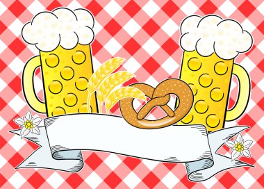 Oktoberfest arka plan kopya alanı ile