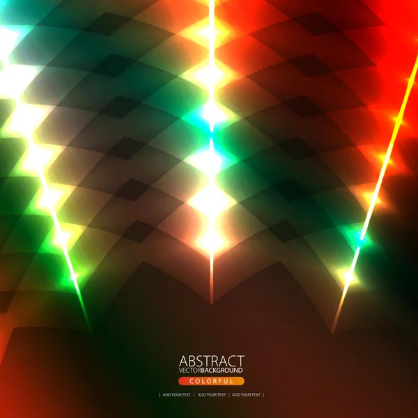 Abstrakt färgglad bakgrund med strålar — Stock vektor