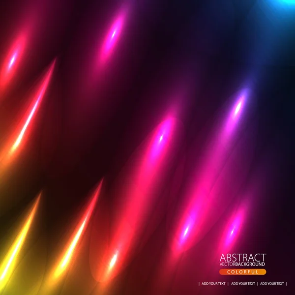 Abstract background with red lights — Stock Vector