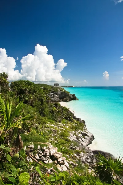 Ruiny Tulum, Meksyk — Zdjęcie stockowe