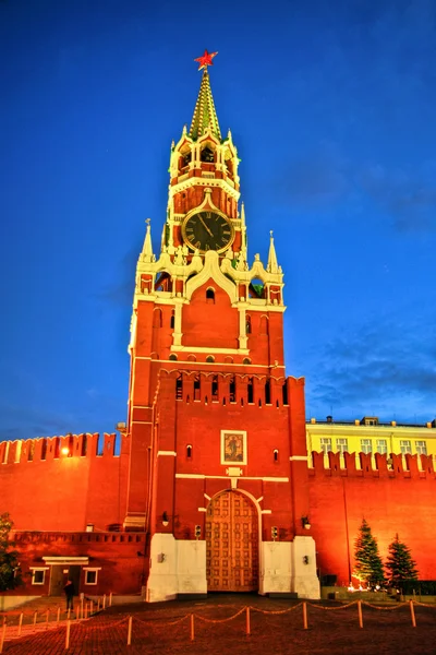 Wieża Zbawiciela, Kreml, Moskwa, Federacja Rosyjska — Zdjęcie stockowe