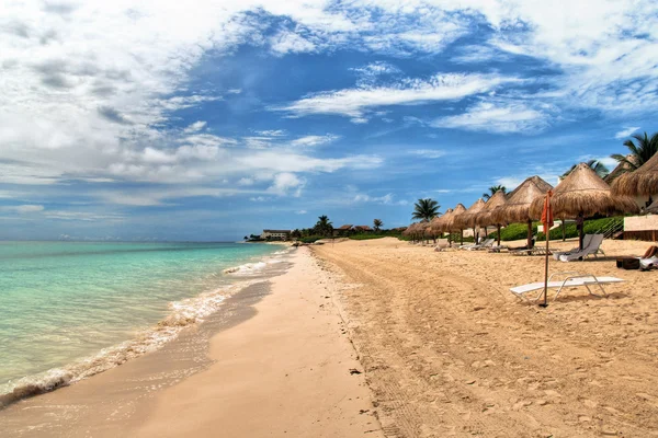 Pláž Playa del carmen, Mexiko — Stock fotografie
