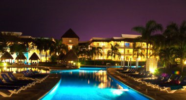 Hotel Resort in Playa del Carmen clipart