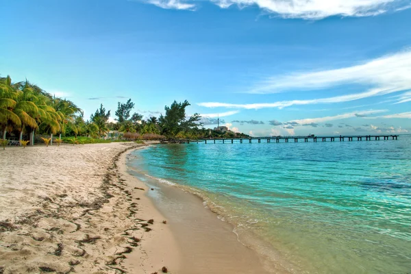 Playa Lancheros, Isla Mujeres, Мексика — стоковое фото