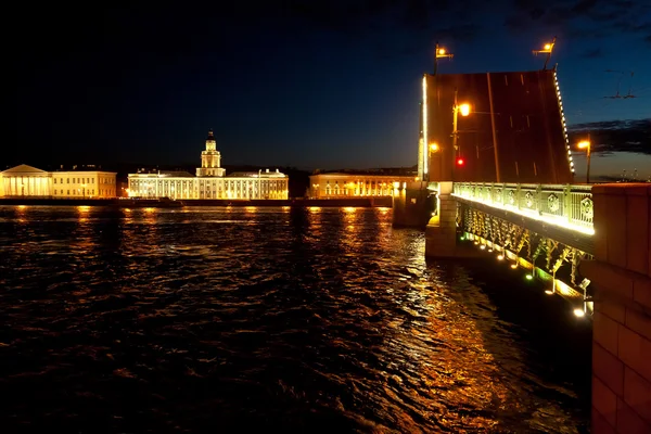 Drawbridges in St Petersburg, Rusia Stock Photo