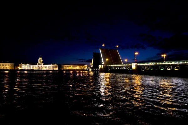 Drawbridges in St Petersburg, Rusia Royalty Free Stock Photos