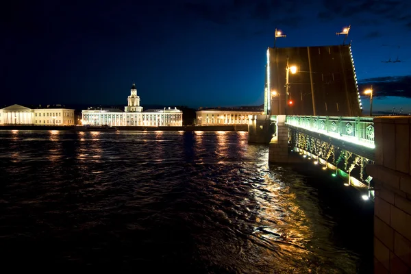 Drawbridges in St Petersburg, Rusia Stock Photo