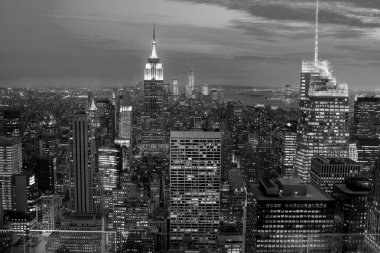 Manhattan view from Rockefeller Center, New York, USA clipart