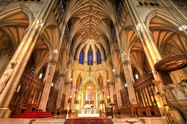 Vista interior da Catedral de São Patrício — Fotografia de Stock