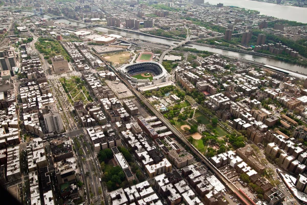 Widok z lotu ptaka na Manhattan, Nowy Jork, USA — Zdjęcie stockowe